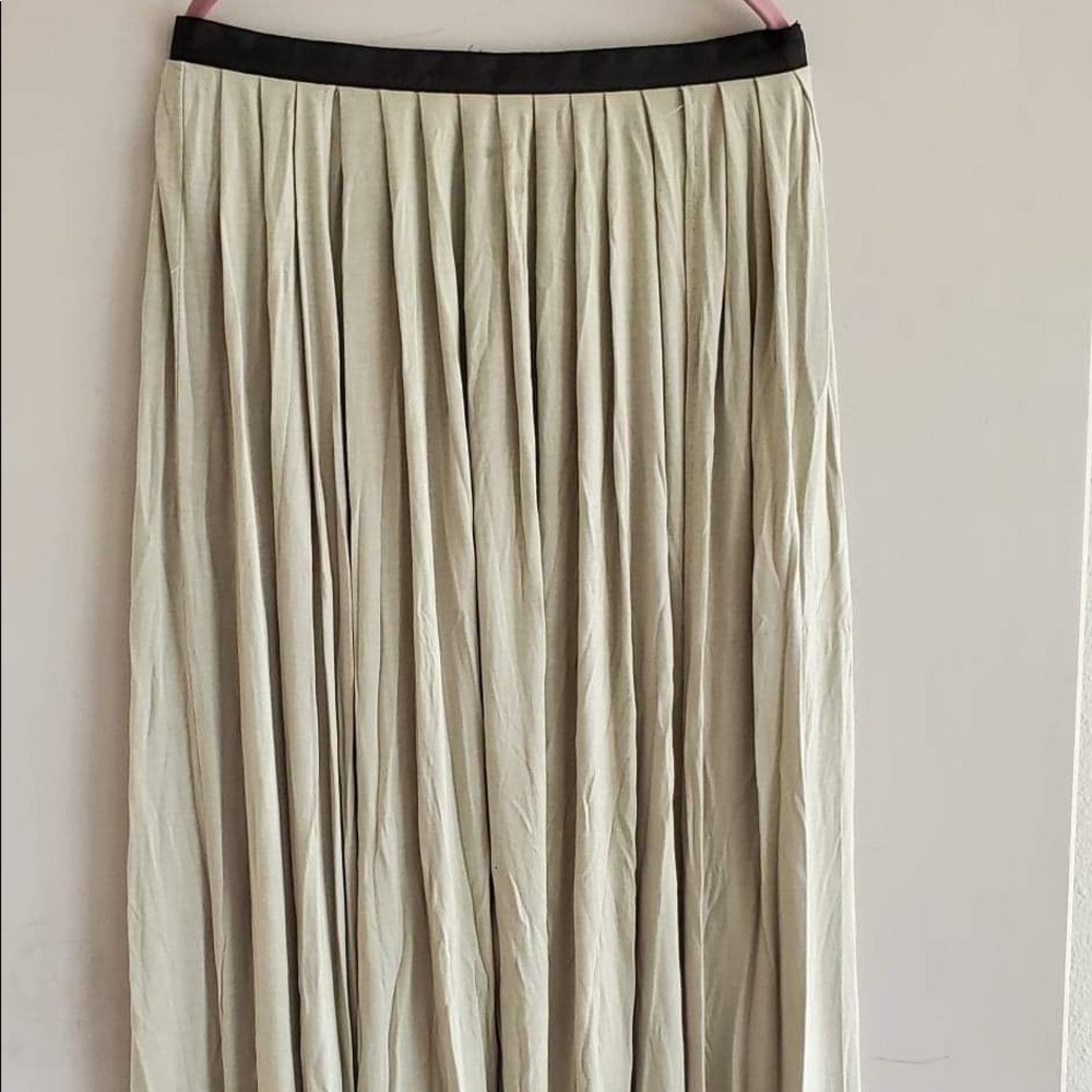 Long zip up maxi skirt